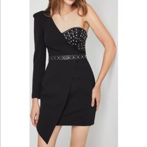 BCBGMAXAZRIA Asymmetrical One Shoulder Dress Sz 0